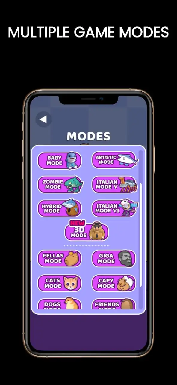 multiple game modes