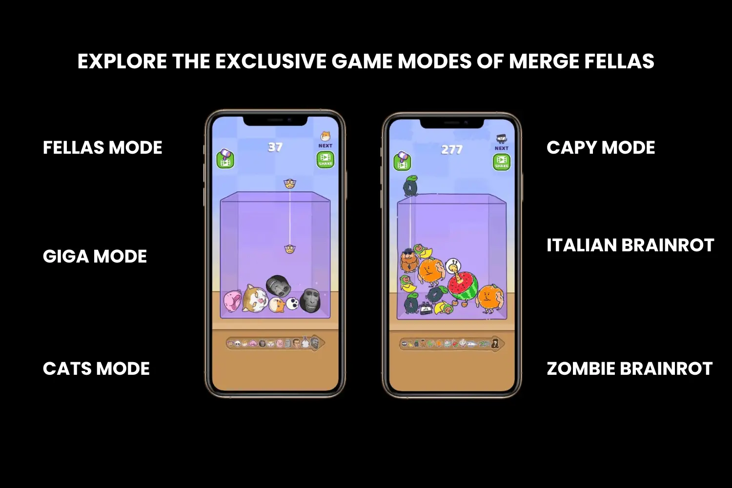 game modes in merge fellas